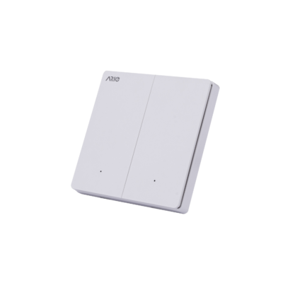 Công tắc thông minh BLE 2 nút Ario Vuông 33