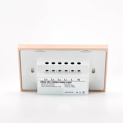 Công tắc cảm ứng thông minh BLE 4 nút chữ nhật