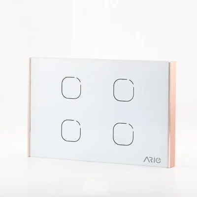 Công tắc cảm ứng thông minh BLE 4 nút chữ nhật